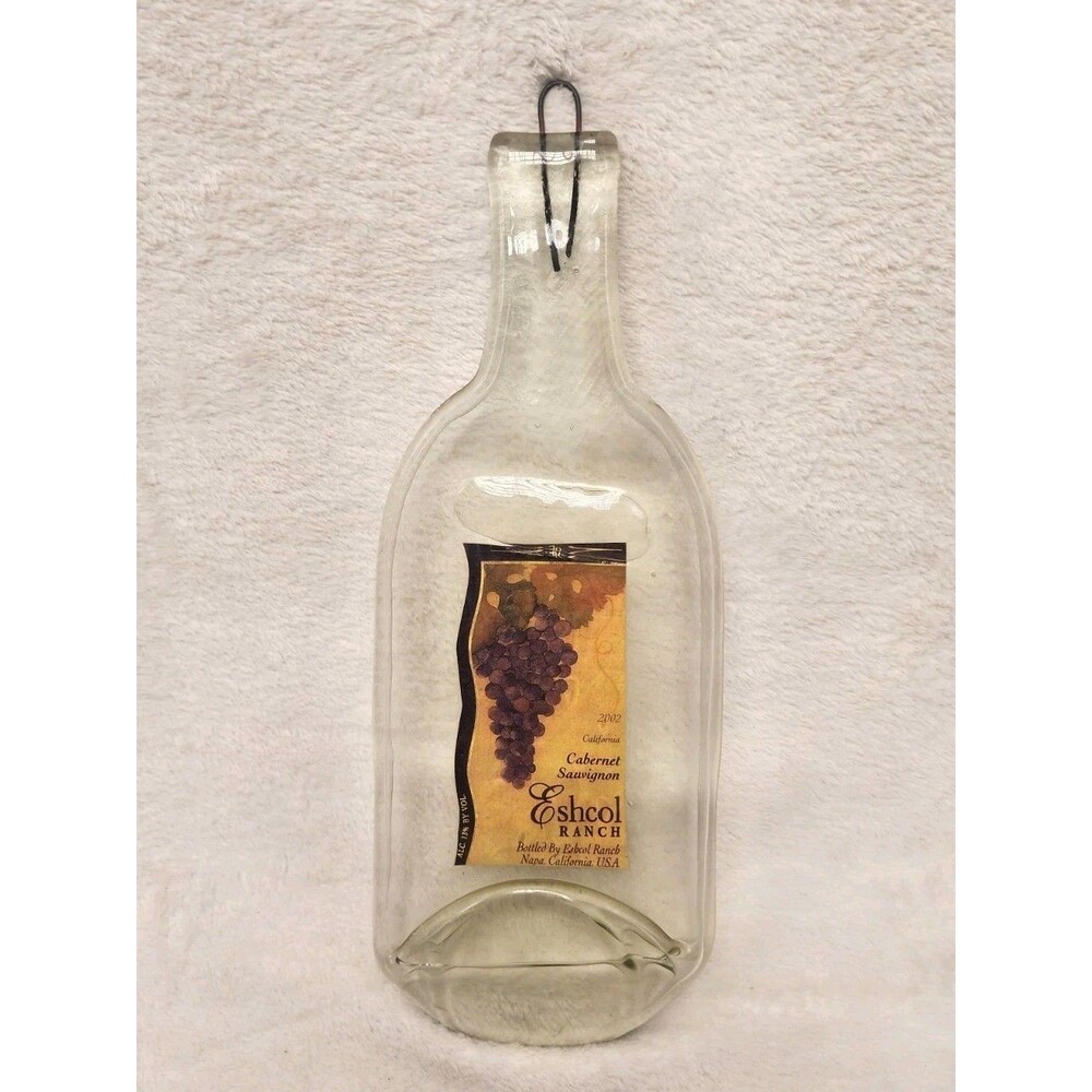 Vintage Napa Valley 2002 Cabernet Sauvignon Flattened Wine Bottle Art Decor